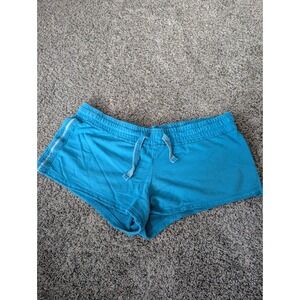 US Vintage Ocean City Maryland Turquoise Blue Y2K Souvenir Lounge Shorts Large